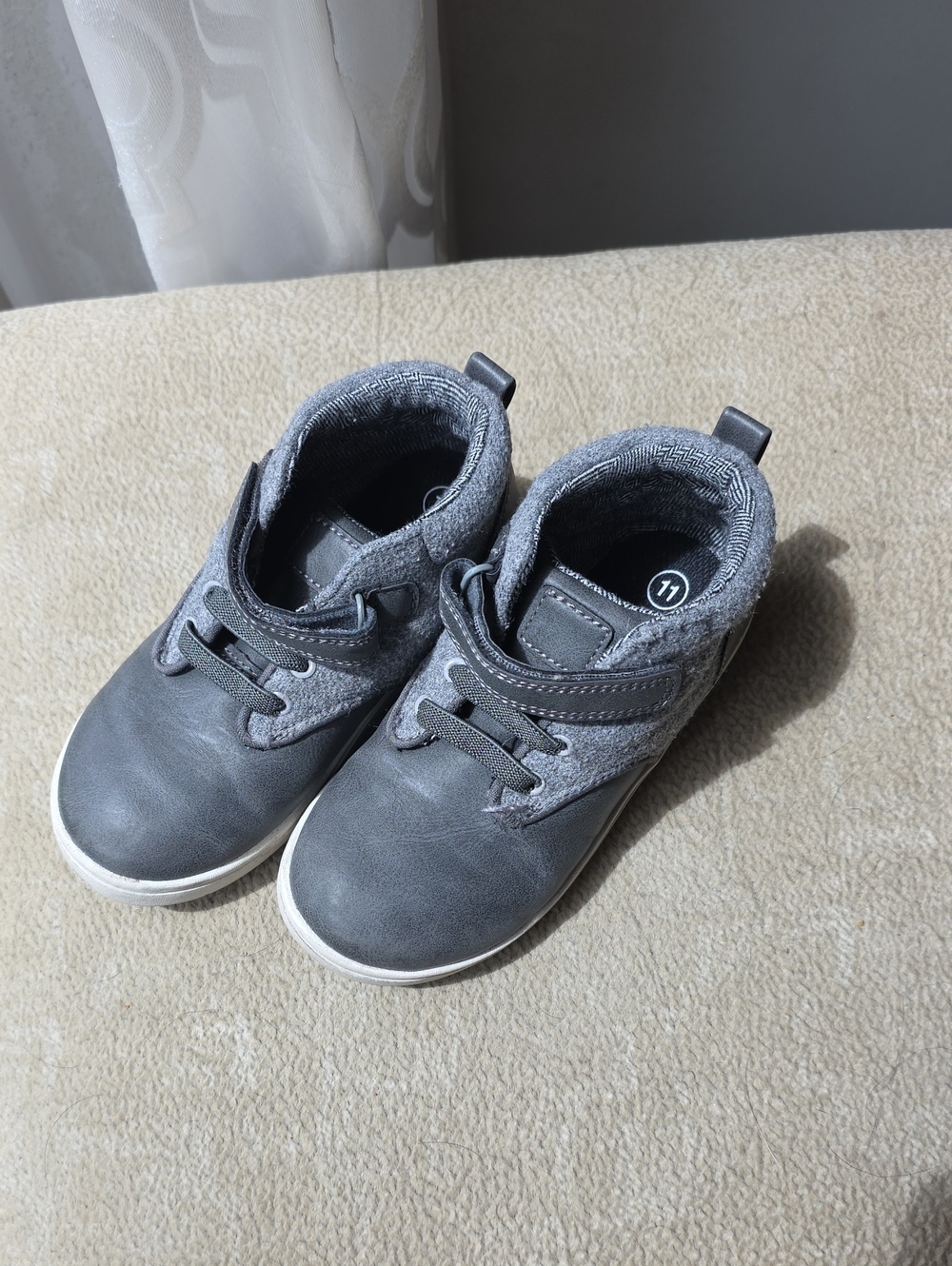 Cat & Jack Gray Toddler High-Top Sneakers
